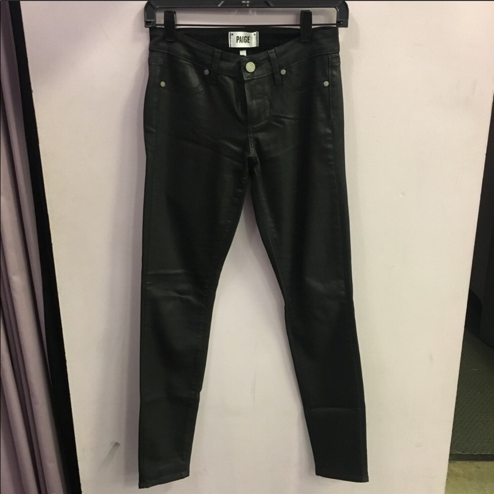 Paige Wax Coated Jeans